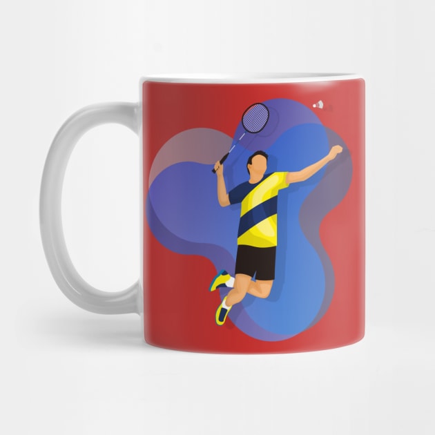 Badminton Player by Mako Design 